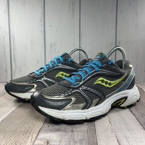 Saucony Oasis Grid Mesh Women's Running Shoes Gray Silver Lime Size 8 15096-6